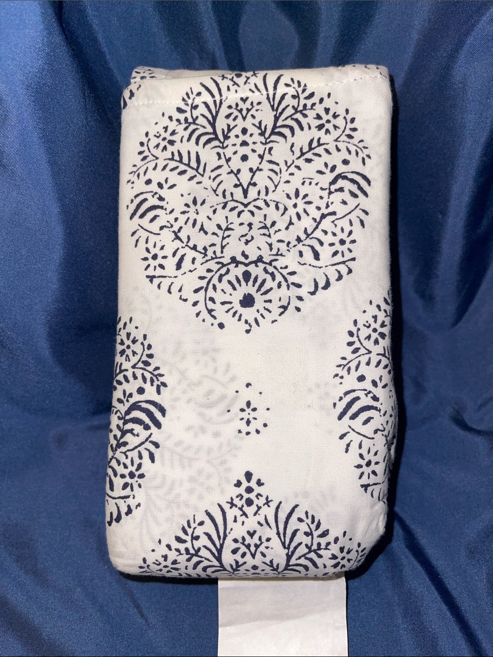 Target White and Navy Floral Set of Two Pillow Cases